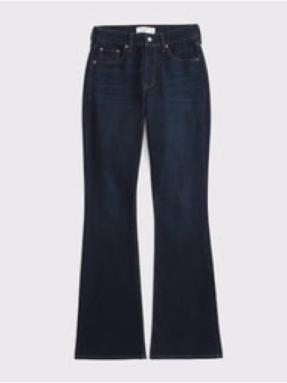 NWT Abercrombie & Fitch Curve Love High Rise Dark Bootcut Jeans